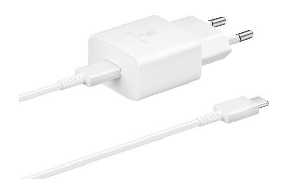 Сетевое зар./устр. Samsung EP-T1510X 15W 2A+1.67A PD USB Type-C для Samsung белый EP-T1510XWEGRU