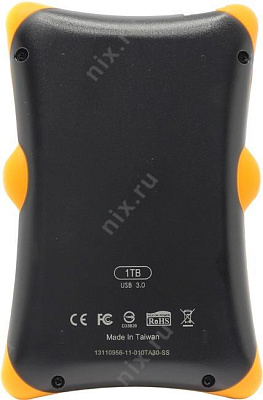 Накопитель Silicon Power SP010TBPHDA30S3K Armor A30 Black-Yellow USB3.0 Portable 2.5" HDD 1Tb EXT (RTL)