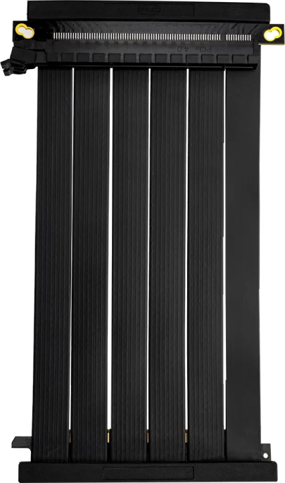 Райзер-кабель PCCooler RC185 BK 4.0 RC185-40BK-GL для видеокарты, PCI-E 4.0x16, 12 В, длина: 185 мм, скорость передачи данных: 16GT/s, цвет: черный