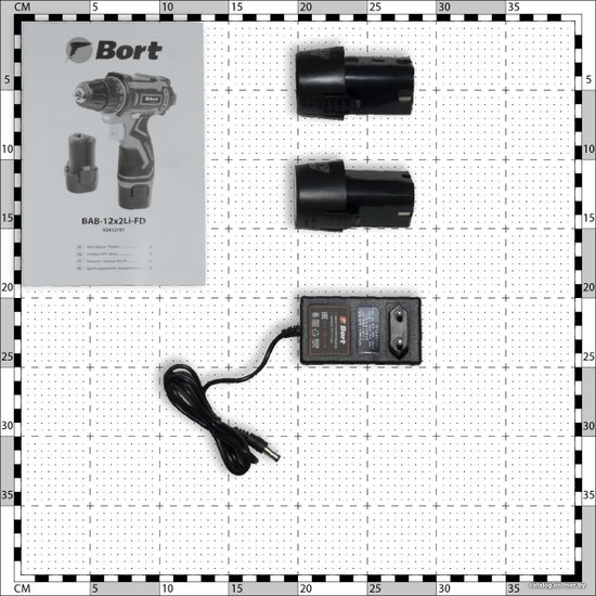 Аккумуляторная дрель-шуруповерт BORT BAB-12x2Li-FD 93413151