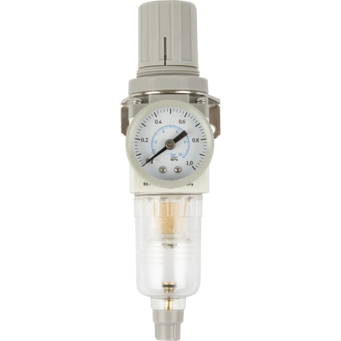 Фильтр-масловлагоотделитель с манометром и регулятором давления HEAVY DUTY 1/4" Optimus AW2000-02