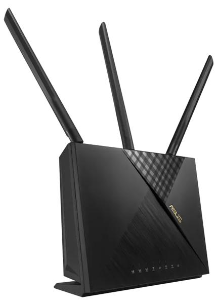 Роутер беспроводной Asus 4G-AX56 AX1800 10/100/1000BASE-TX/4G cat.6 черный