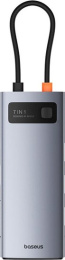 Док-станция Baseus B00030708811-00 Metal Gleam Series 7-Port; вход: Type-C; порты: HDMI4K@60Hz*1 + USB3.0*3 + PD*1 + SD/TF*1; Space Grey