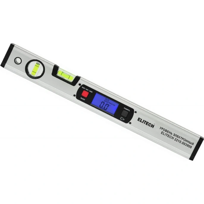 Уровень электронный Elitech 40см, 4х90град, 2 пузырьковых уровня 2210.003900 204895