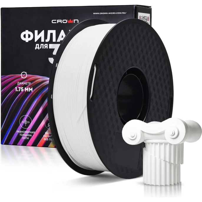 Пластик для принтера CROWN MICRO CM-FILPETG015W PETG Белый CM000003720