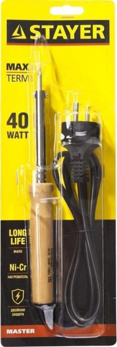 Паяльник Stayer Мастер 55310-40, электрический, 40Вт