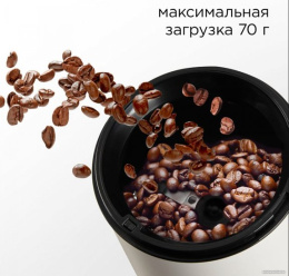 Кофемолка Red Solution RCG-M1611 240Вт сист.помол.:ротац.нож вместим.:70гр бежевый