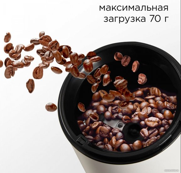 Кофемолка Red Solution RCG-M1611 240Вт сист.помол.:ротац.нож вместим.:70гр бежевый