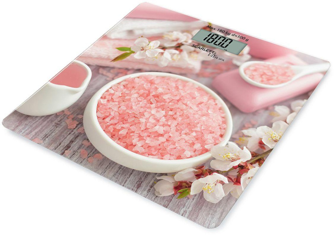 Весы напольные электронные Scarlett SC-BS33E062 макс.180кг розовый