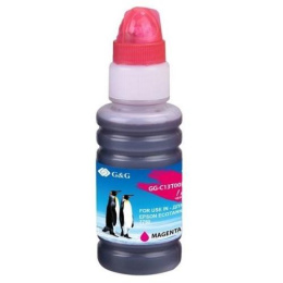 Чернила G&G GG-C13T00R340, для Epson, 70мл, пурпурный
