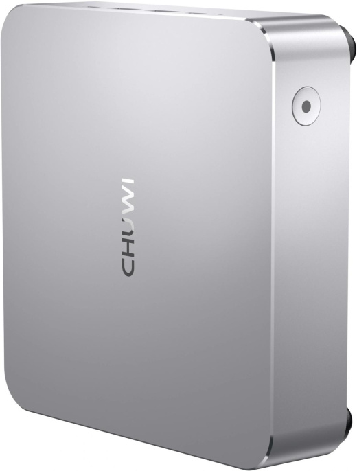 Мини ПК CHUWI AuBox AMD Ryzen 7 8745HS,  DDR5 16ГБ, 512ГБ SSD, AMD Radeon 780M,  Windows 11 Pro,  серебристый и черный
