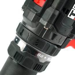 Дрель-шуруповерт TEH TDBL1520 (напряжение 20V, обороты: 0-500/2200 об/мин, крутящий момент 150Нм, быстрозажимной патрон 13 мм, в комплекте крюк для ремня, поставляется в коробке без АКБ и ЗУ)