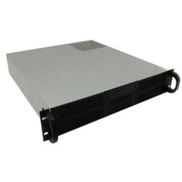 Серверный корпус 2U Procase RE204-D4H2-A-45,4x5.25+2HDD,черный,без блока питания 2U,2U-redundant ,глубина 450мм,ATX 12"x9.6"