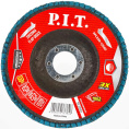 Шлифовальный круг P.I.T. APLS26-12560 лепестковый, DRUA 125x22.2 мм, ZA60, циркониевый корунд