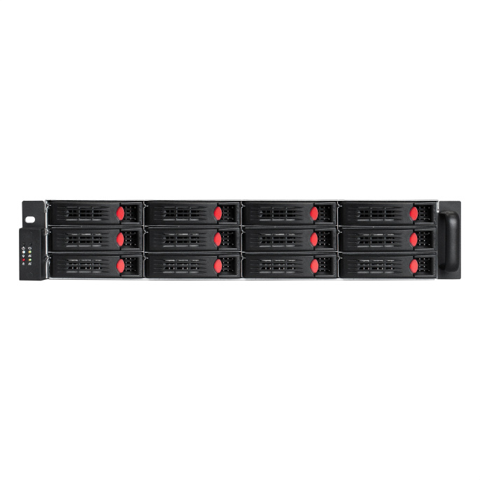 Серверная платформа ExeGate Pro 2U660-HS12 <RM 19", высота 2U, глубина 660, Redundant БП 2x550W, 12xHotSwap> EX294275RUS