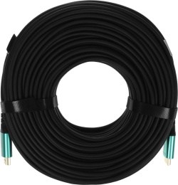 Кабель аудио-видео Cactus CS-HDMI-AOC-2.1-70,  HDMI (m) -  HDMI (m),  ver 2.1,  70м, GOLD,  черный