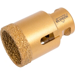 Коронка алмазная 38 мм; М14 ELITECH 1820.122100