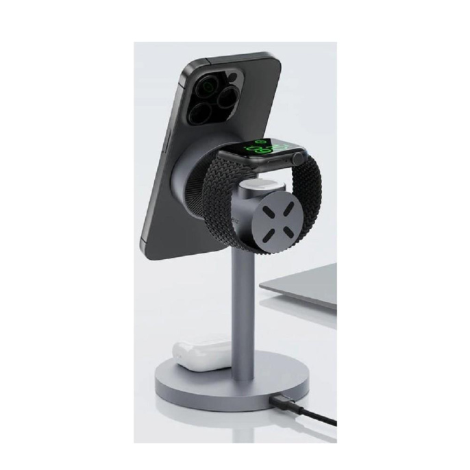 Aukey беспроводное зарядное устройство 3in1 Qi2 AMC-LC-MC311