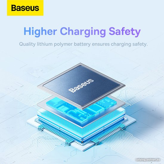 Портативное зарядное устройство Baseus P10022801313-00 Airpow Fast Charge 10000mAh 20W Galaxy Blue