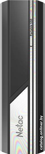 Внешний накопитель Netac ZX10 500GB NT01ZX10-500G-32BK SSD, USB 3.2 Gen2 10 Гбит/с , металл, цвет черный