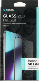 Защитное стекло для экрана Deppa 62827 для Honor 50 lite 2.5D, 1 шт