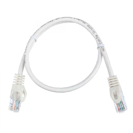 Патч-корд ACD-LPU5C-5DW Cat5e UTP 24AWG 4Pair, 7/0.18мм CU Белый, 0.5м 741722