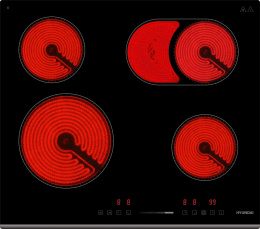 Варочная поверхность Hyundai HHE 6673 BG черный