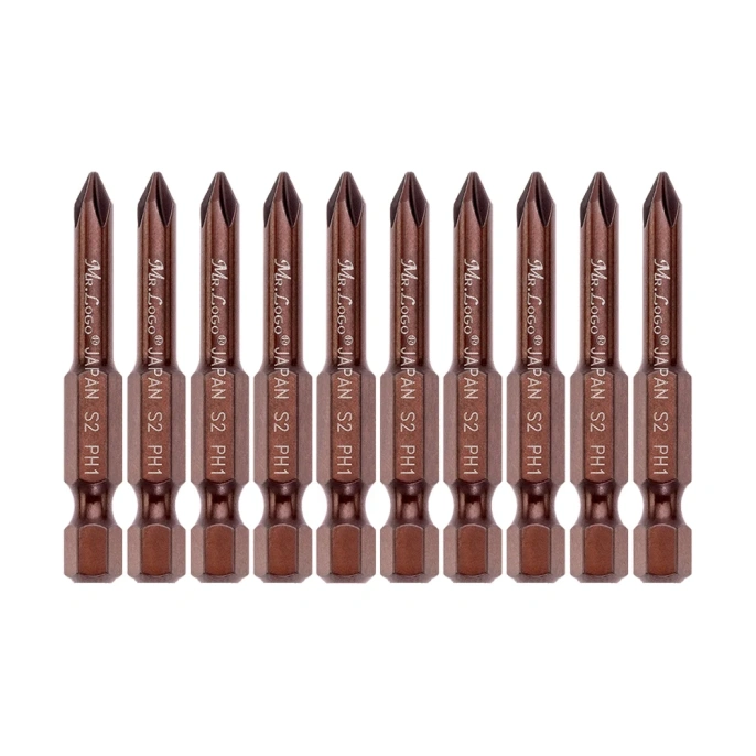 Бита PH1, 50 мм, сталь - S2, 10 шт Mr. Logo A050P1-10