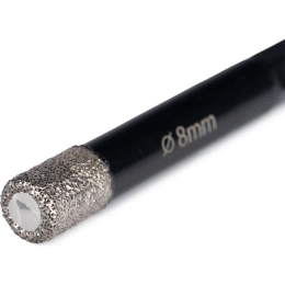 Коронка алмазная по керамограниту 8 мм с шестигранным хвостовиком rage by VIRA 559532