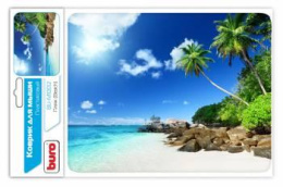 Коврик для мыши Buro BU-M10012 Мини рисунок/пляж 230x180x2мм