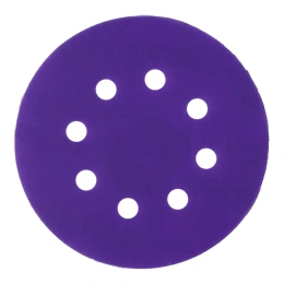 Круг абразивный Violet 125 мм, 100 шт, 8 отв, Р 600 керамическое зерно H7 385179