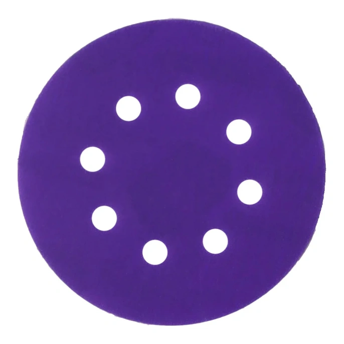 Круг абразивный Violet 125 мм, 100 шт, 8 отв, Р 600 керамическое зерно H7 385179