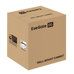 Шкаф телекоммуникационный 10" настенный 9U ExeGate EC-WM-9U.280.G.GREY (10”, 9U, 350x280x420mm (ШхГхВ), передняя дверь закаленное стекло, пыле- и влагозащита IP23, светло-серый RAL 7035) EX298625RUS