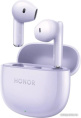 Наушники Honor Earbuds X6 Purple PET-T10 парное соединение, индикатор состояния, поиск наушников, прием/сброс вызова, управление воспроизведением, 20 - 20000 Гц, Bluetooth 5.3