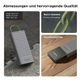 Мультифункциональный кейс для карт памяти UGREEN CM856 55899 Multi-function USB-A&USB-C&2×SD Card Slot&1×TF Card Slot Card Reader Case. Цвет: серый