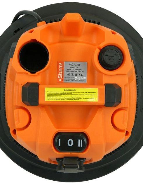 Строительный пылесос STURM! VC7360,  оранжевый