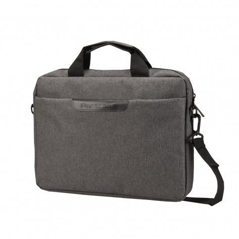 Сумка PORTCASE KCB-164 Grey нейлон, серая до 14"