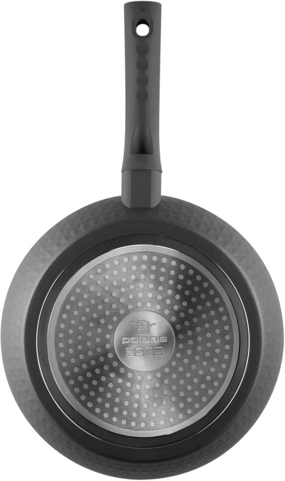 Сковорода Polaris Kontur 20F круглая 20см покрытие: Pfluon ручка несъемная без крышки черный 015085