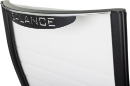 Кресло руководителя Бюрократ CH BALANCE PU, экокожа, до 150кг, топ-ган, фиксированные подлокотники,  белый