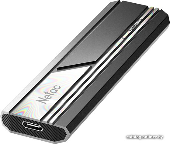Внешний накопитель Netac ZX10 500GB NT01ZX10-500G-32BK SSD, USB 3.2 Gen2 10 Гбит/с , металл, цвет черный