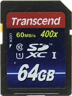Карта памяти Transcend TS64GSDU1 SDXC Memory Card 64Gb UHS-I Class10