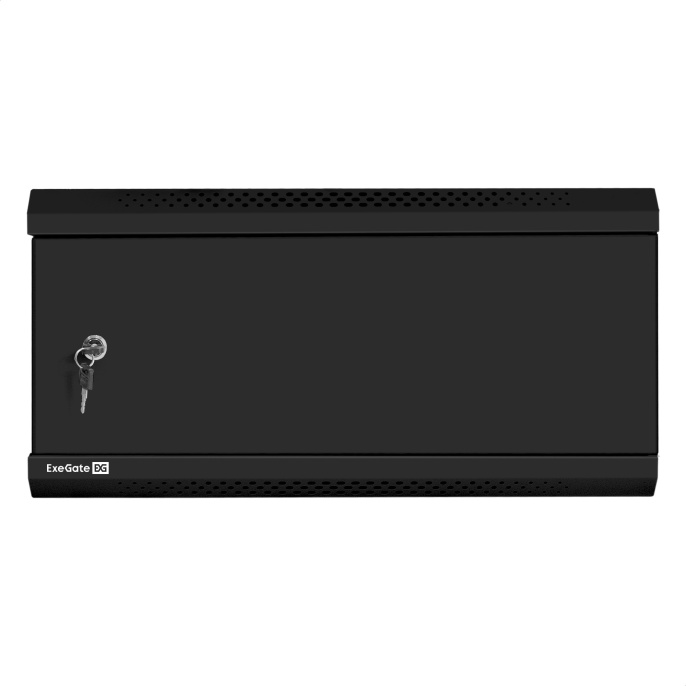 Шкаф телекоммуникационный 19" настенный 4U ExeGate EC-WM-4U.600.M.BLACK 19”, 4U, 600x600x280mm ШхГхВ , передняя дверь металл, съемные боковые панели, пыле- и влагозащита IP23, черный RAL 9004 EX300264RUS