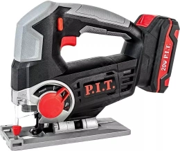 Электролобзик P.I.T. PST20H-80A/2 рукоятка-скоба, питание: аккумулятор, 20 В, глубина пропила: 80 мм дерево , 4 мм сталь , 0-2400 об/мин, ход пилки: 25 мм, крепление пильного полотна: быстрозажимное, маятниковый ход, 2акб 2Ач, ЗУ, кейс