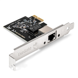 Сетевой адаптер ExeGate EXE-251 PCI-E x1 v2.0, 1xRJ45, UTP 100Mbps/1000Mbps/2.5Gbps RTL8125B (EX296212RUS)