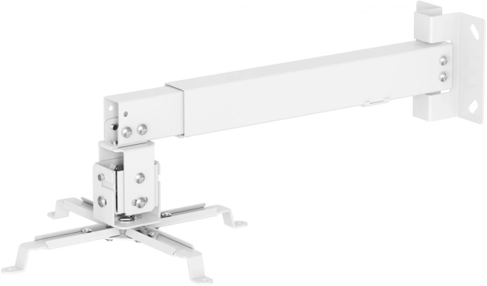 Кронштейн для проектора Cactus CS-VM-PRE01-WT, до 20кг, настенный и потолочный, поворот и наклон, белый