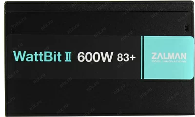 Блок питания Zalman ZM600-XE II Wattbit 600 83+ Black 600W ATX (24+2x4+2x6/8пин)
