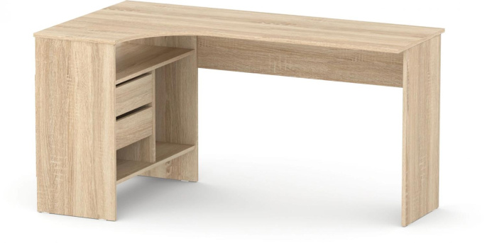 Стол компьютерный Сокол СПм-25 Л, ЛДСП, дуб сонома