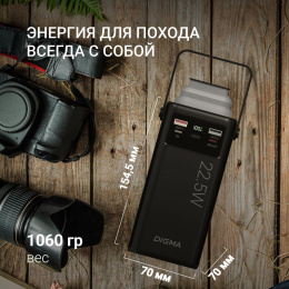 Внешний аккумулятор (Power Bank) Digma DGPF50B,  50000мAч,  черный [dgpf50b22pbk]