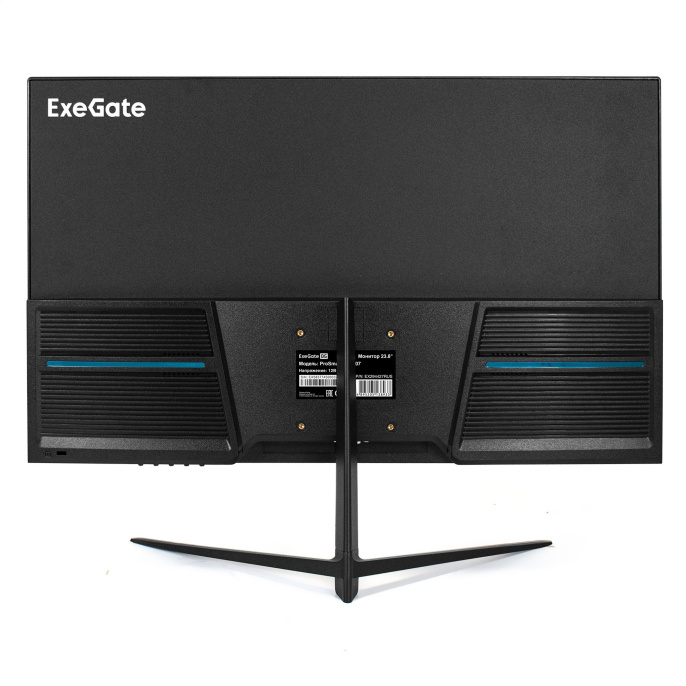 Монитор 23.8" ExeGate ProSmart EV2407 (VA LED Grade A+, FHD, 1920x1080@75Гц, 16:9, 250cd/m2, 3000:1, 178°/178°, 5ms, D-Sub, HDMI, Flicker-free, кабель HDMI 1.5м, VESA, регулировка наклона (tilt), черный) EX294427RUS