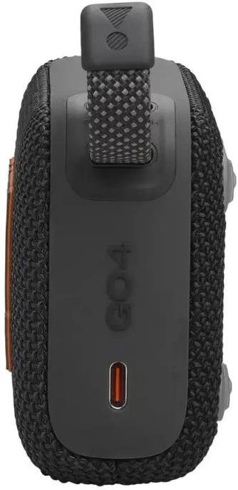 Колонка порт. JBL GO 4 черный/оранжевый 4.2W 1.0 BT 850mAh